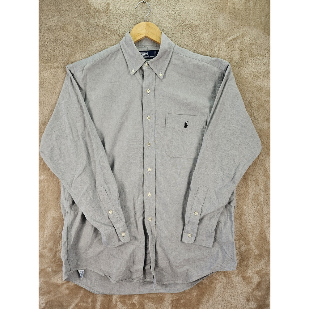 Polo Ralph Lauren Dress Shirt Micro-check Cotton Button-down Shirt Pony Logo - Picture 5 of 10
